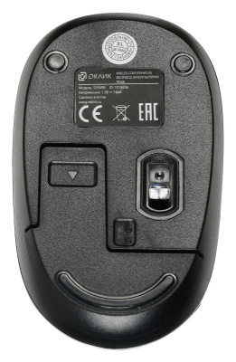 Мышь Оклик 505MW черный оптическая (1000dpi) беспроводная USB (3but)