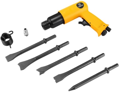 Пневмодолото Deko DKPT04 SET 3 в чемодане с набором 8 предметов 018-1104