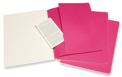 Блокнот Moleskine CAHIER JOURNAL CH023D17 XLarge 190х250мм обложка картон 120стр. нелинованный розовый неон (3шт)