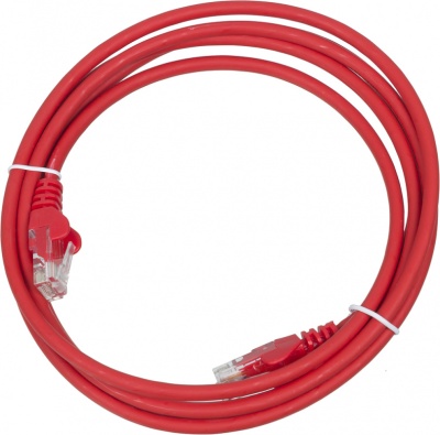 Патч-корд Lanmaster UTP LAN-PC45/U5E-2.0-RD вилка RJ-45-вилка RJ-45 кат.5е 2м красный LSZH (уп.:1шт)