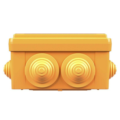 DKC FSB11604 Коробка пластиковая FS с кабельными вводами и клеммниками, IP56,100х100х50мм, 6р, 450V,6A, 4мм.кв