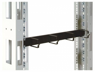 Кабельный органайзер Горизонтальный ЦМО ГКО-4.62-9005 односторонний кольца 1U шир.:19" глуб.:85мм