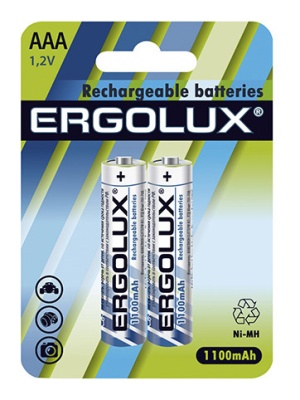 Аккумулятор Ergolux NHAAA1100BL2 AAA 1100mAh (2шт) блистер
