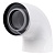 Отвод коаксиальный Royal Thermo 60/100, 90 гр. M/F для конденсационных котлов