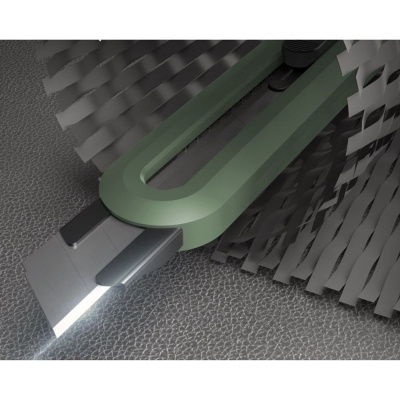 Нож Deli Технический нож "Home Series Green" Deli HT4009L  ширина лезвия 9мм, эксклюзивный дизайн, корпус из высококачественного софттач пластика