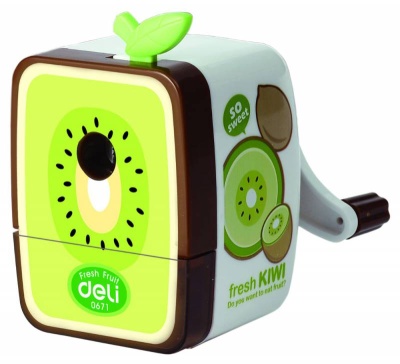 Точилка для карандашей механическая Deli E0671 Blooming 1 отверстие пластик ассорти