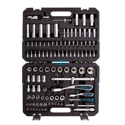 Набор инструментов, 1/4, 1/2, CrV, 120 зубьев, 109 предметов