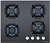 Газовая варочная поверхность Maunfeld EGHG.64.2CB\G черный