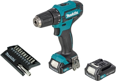 Дрель-шуруповерт Makita DF333DWYE Promo 12Вт аккум. патрон:быстрозажимной