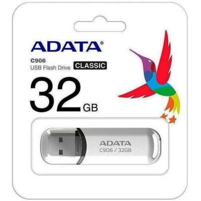 Флэш-накопитель USB2 32GB WHITE AC906-32G-RWH ADATA