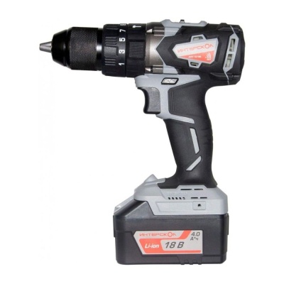 Дрель-шуруповерт ударная Интерскол ДАУ-13/18В аккум. патрон:быстрозажимной (кейс в комплекте)