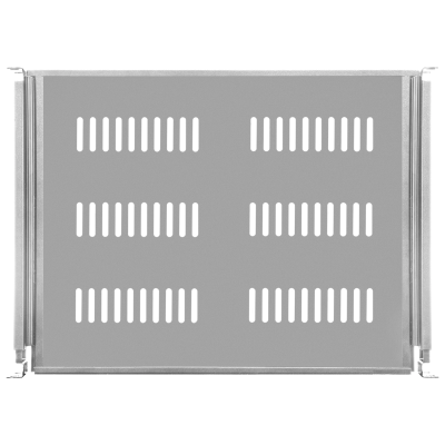 Полка выдвижная для шкафов глубиной от 800 до 1000мм (глубина полки 550мм), распределенная нагрузка 20кг, цвет-серый