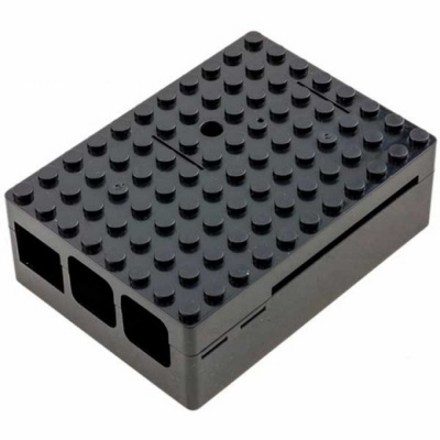RA182   Корпус ACD Black ABS Plastic Building Block case for Raspberry Pi 3 B/B+ (CBPIBLOX-BLK) (494293)