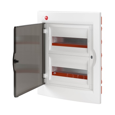 Щиток DKC встраиваемый с дверцей 24 мод.,IP41, белый, с клеммным блоком 63А