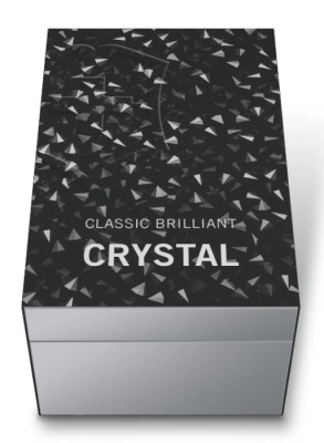 Нож перочинный Victorinox Classic Brilliant Crystal (0.6221.35) 58мм 5функц. черный/серебристый подар.коробка