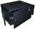 Шкаф настенный Next, 9U 550x600, металлическая дверь, черный (TWT-CBWNM-9U-6x6-BK)
