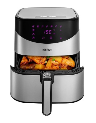 Аэрогриль Kitfort КТ-2231 1700Вт серебристый/черный