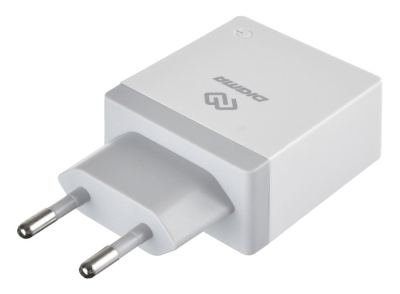 Сетевое зар./устр. Digma DGWC-1U-2.1A-WG 2.1A универсальное белый
