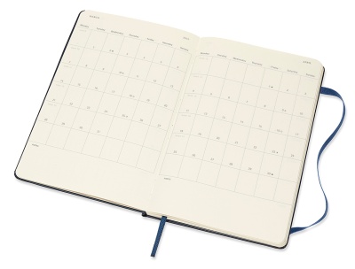 Еженедельник Moleskine ACADEMIC WKNT Large 130х210мм датир.18мес 208стр. синий сапфир