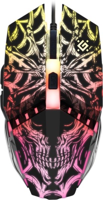 Мышь Defender Prototype GM-670L черный оптическая (2400dpi) USB (5but)