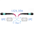 Патчкорд оптический MPO/UPC FF MM (50/125 OM4), 12 волокон, 15 метров (Cross)
