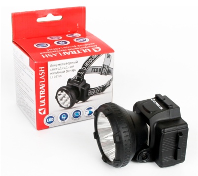 Фонарь налобный Ultraflash LED5365 черный 1.7Вт лам.:светодиод. (11648)
