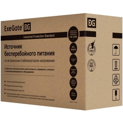 Exegate EP244543RUS ИБП Exegate Power  Back BNB-600  <600VA, Black, 2 евророзетки>