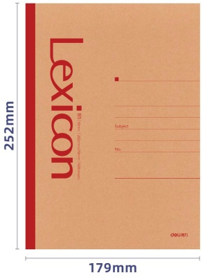 Тетрадь Deli 23215 B5 100л линейка ассорти