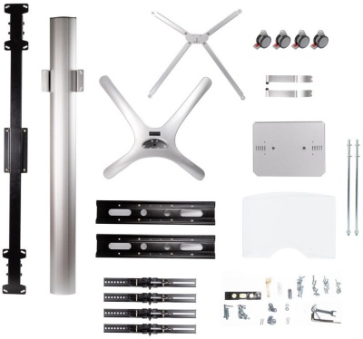 Подставка для телевизора Arm Media PT-STAND-15 серебристый 26"-55" макс.120кг напольный наклон