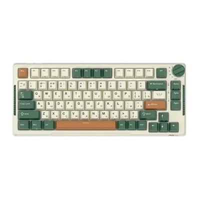 Компактная (75%) механическая клавиатура Royal Kludge RK-H81 - 3 типа подключения, 81 клавиша, Gasket Mount, Timing Machine, переключатели RK Sky Cyan