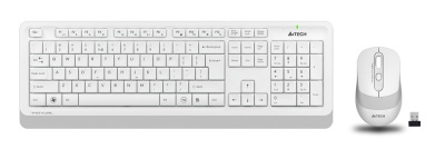 Клавиатура + мышь A4Tech Fstyler FG1010 клав:белый/серый мышь:белый/серый USB беспроводная Multimedia