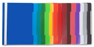 Папка-скоросшиватель Бюрократ -PS20YEL A4 прозрач.верх.лист пластик желтый 0.12/0.16