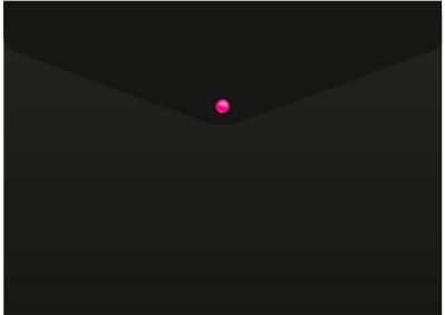 Конверт на кнопке Бюрократ Black Opal BLPK803A4/1 A4 пластик 0.18мм черный (упак.:4шт)