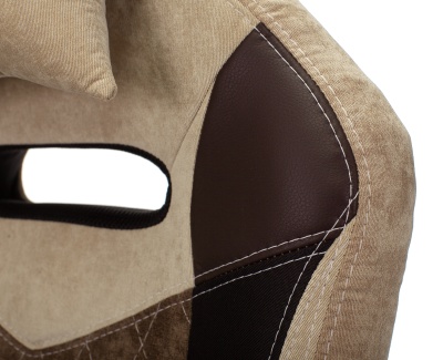 Кресло игровое Бюрократ VIKING 6 KNIGHT Fabric коричневый с подголов. крестовина металл
