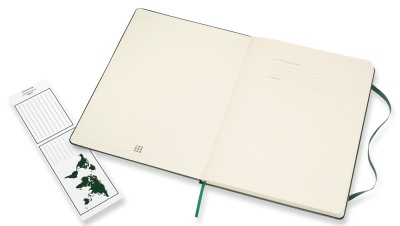 Блокнот Moleskine CLASSIC QP092K15 XLarge 190х250мм 192стр. нелинованный твердая обложка зеленый