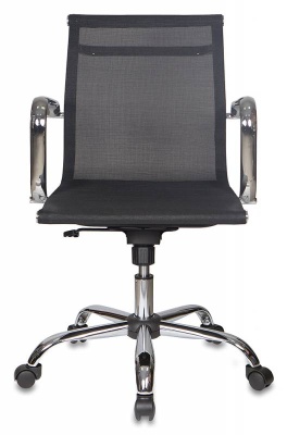 Кресло руководителя Бюрократ CH-993-Low черный M01 сетка низк.спин. крестовина металл хром