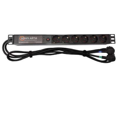 Блок розеток с АВР BONCH-ATS/PDU 8A-6S-S/S