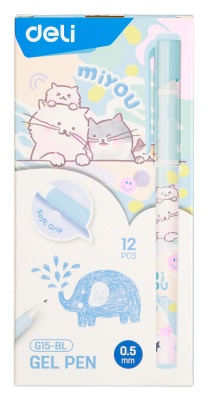 Ручка гелевая Deli MIYOU (EG15-BL) 0.5мм синий синие чернила
