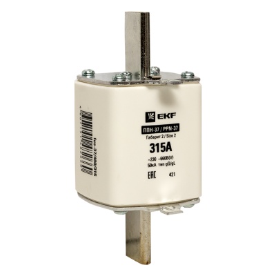 Вставка плавкая ППН-37 315А габарит 2 EKF fus-37/400/315