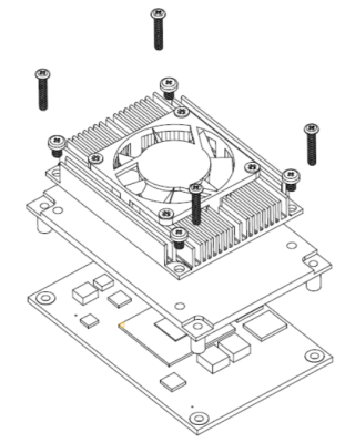 Радиатор  5078D840200E, крепление - 4 винта