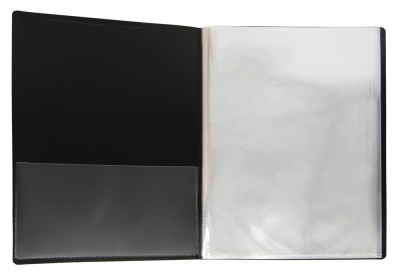 Папка с 80 прозр.вклад. Silwerhof Perlen 292981-77 A4 1мм карман серебристый металлик