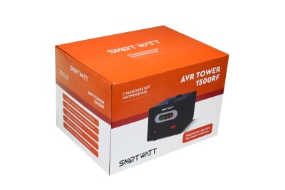 Стабилизатор напряжения Smartwatt Tower 1500RF 1500ВА черный
