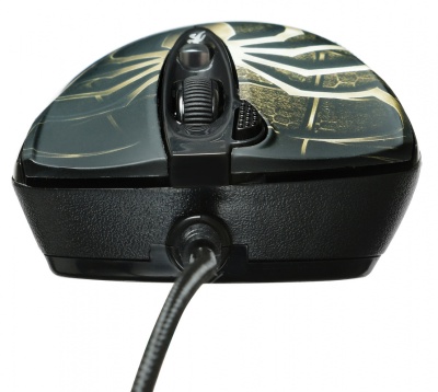 Мышь A4Tech Oscar Editor XL-747H коричневый/рисунок лазерная (3600dpi) USB2.0 (6but)
