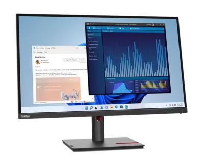 Монитор Lenovo 27" T27p-30, 16:9, IPS, UHD, 4ms, 350cd, 60Hz, HDMI, DP, USB-C, USB, LAN, HAS