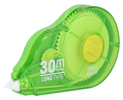 Лента коррект. Deli EH21301 30мх5мм ассорти корпус белый блистер