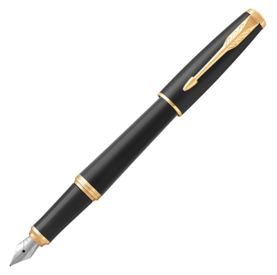 Ручка перьев. Parker Urban Core F309 (CW1931593) Muted Black GT F сталь нержавеющая подар.кор.