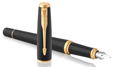 Ручка перьев. Parker Urban Core F309 (CW1931593) Muted Black GT F сталь нержавеющая подар.кор.