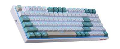 Defender Беспроводная клавиатура Veigar RU,RGB,BT+2.4G,бело-голубой_5