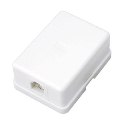 Rexant (03-0001) Розетка телефонная внешняя, 1 порт UTP RJ-14 (6P4C), CAT 3