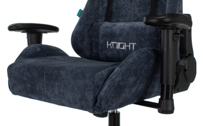 Кресло игровое Бюрократ VIKING KNIGHT Fabric синий Light-27 с подголов. крестовина металл